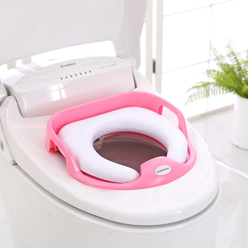 
Certificated baby soft toilet seat potty training seat with handle 