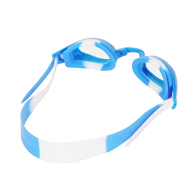 
2020 combining colors in one piece design style 100% silicone anti-fog adult swimming goggles teenager 