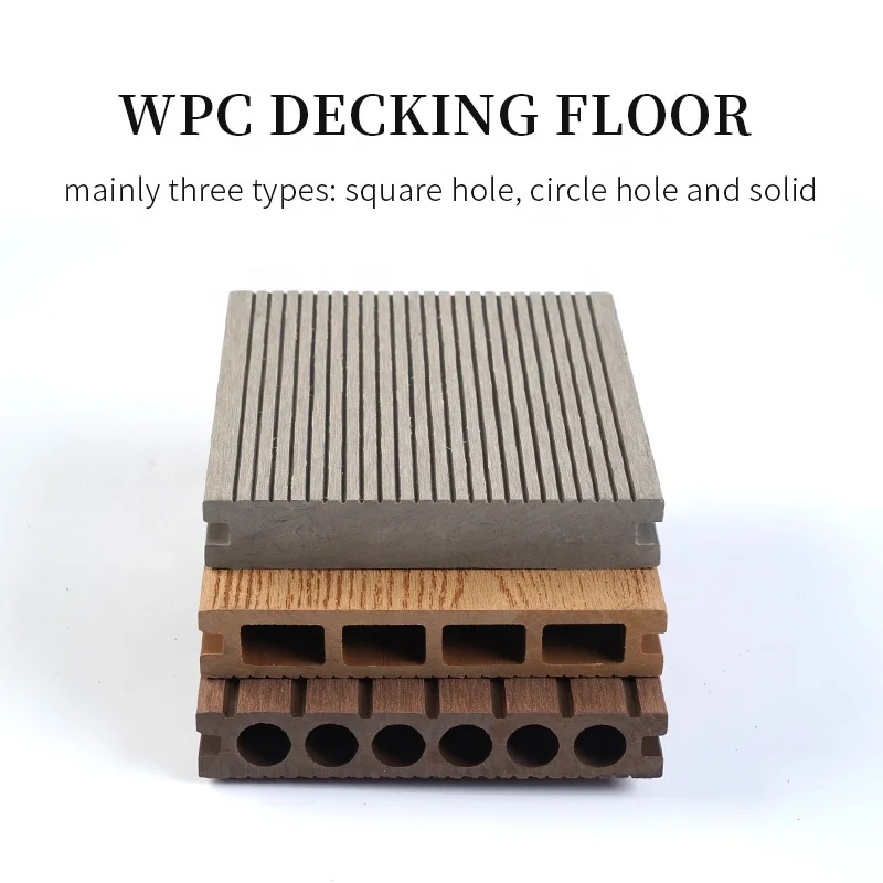 Cheap Price Wood Decking Plastic Composite Outdoor Wpc Deck Tile
