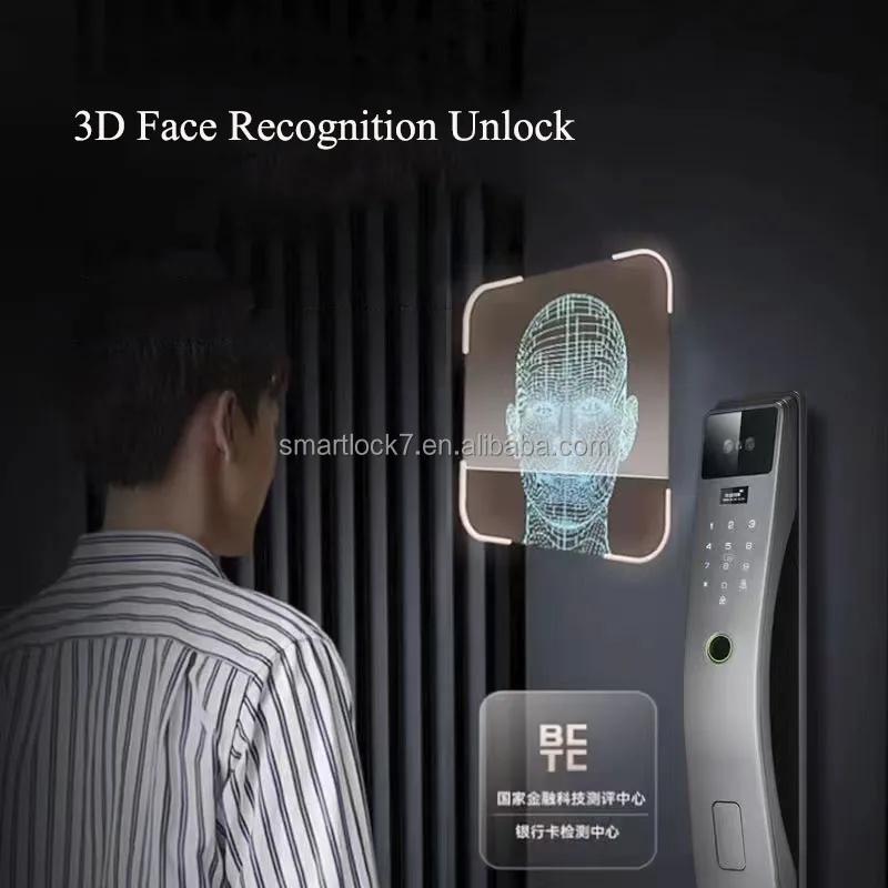 Full Automatic WiFi Wireless Password Fingerprint App Digital With Camera smart access door lock