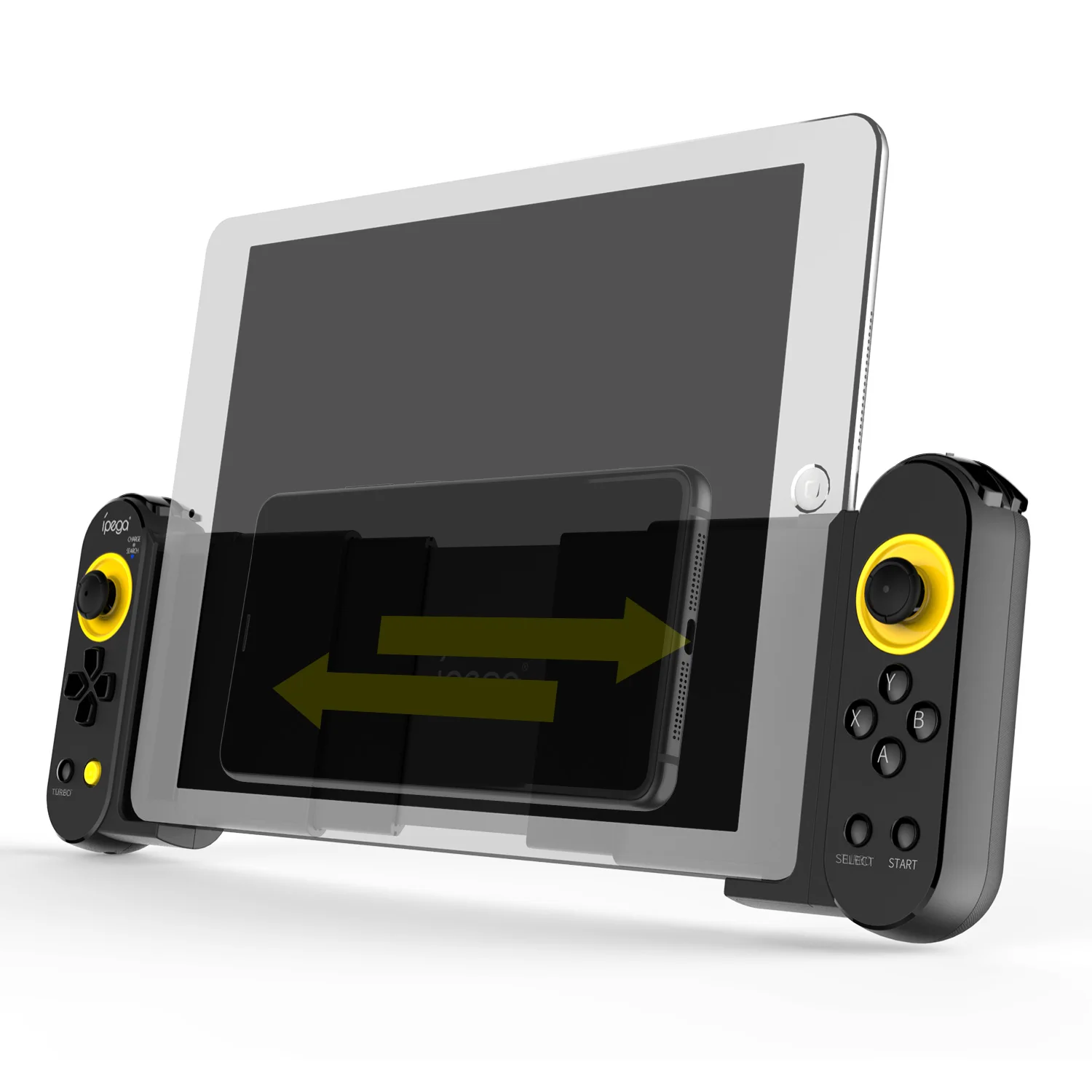 IPEGA-Extendable wireless gamepad telescopic game joystick is suitable for Nintendo Switch / Android / iOS game controllers