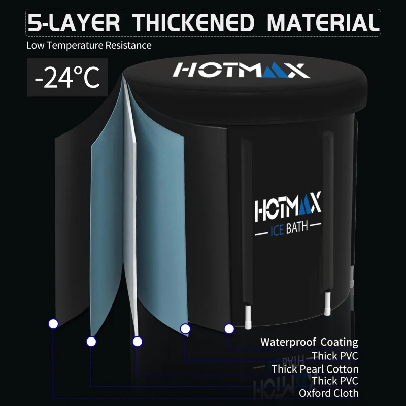 Vanace Inflatable Pools Ice Bath 1/3HP Water Chiller Filter Ozone Tub Cold Plunge Chiller