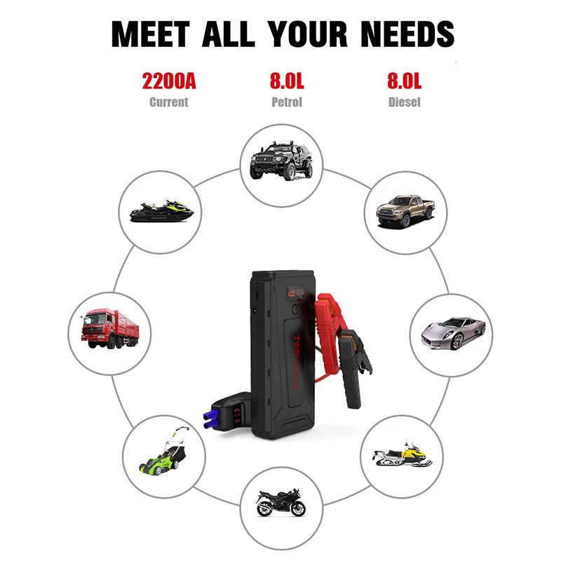 Emergency Car Jump Starter Wholesale High Capacity 12v Battery Jump Starter Portable
