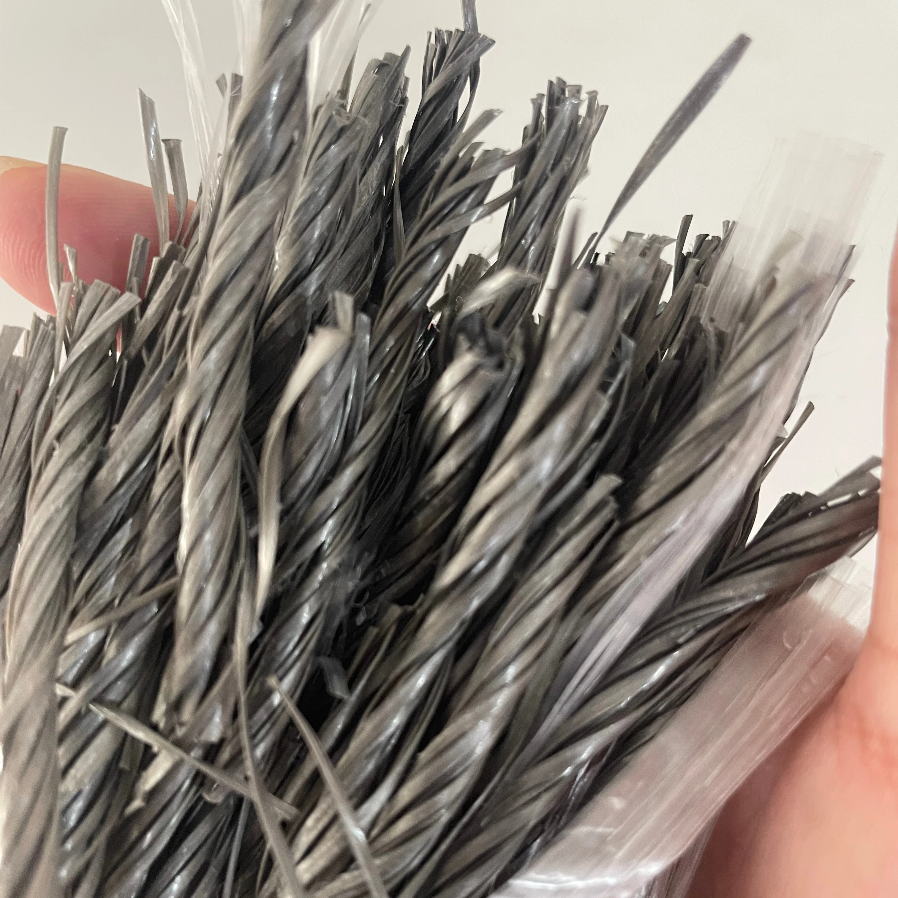 PP Macro Synthetic Fibre Forta Ferro 54mm PP Twist Hybrids Fiber for Concrete