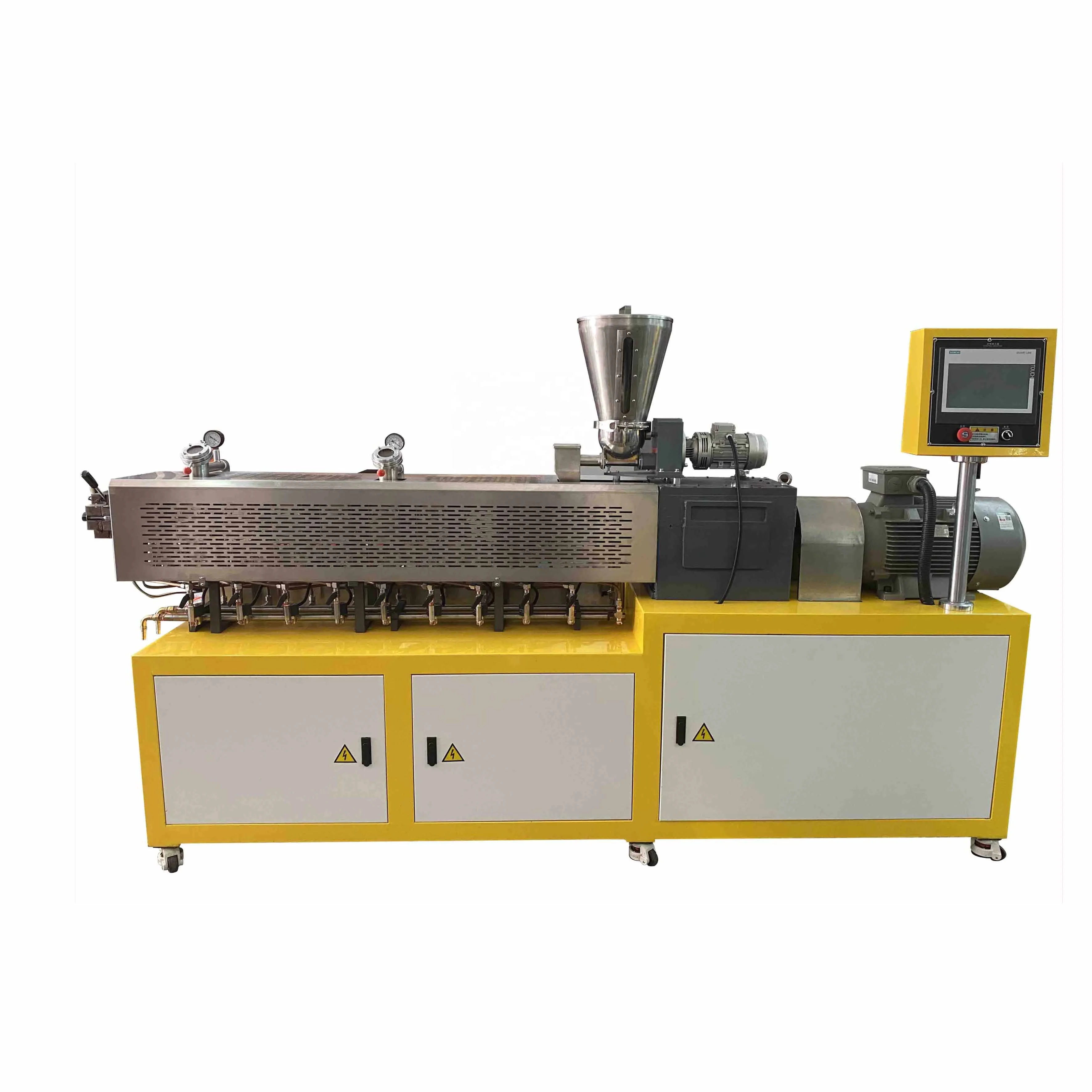 Small Twin Screw Extruder Co-rotation Extrusion Machine Pelletizing Compounding Extruder