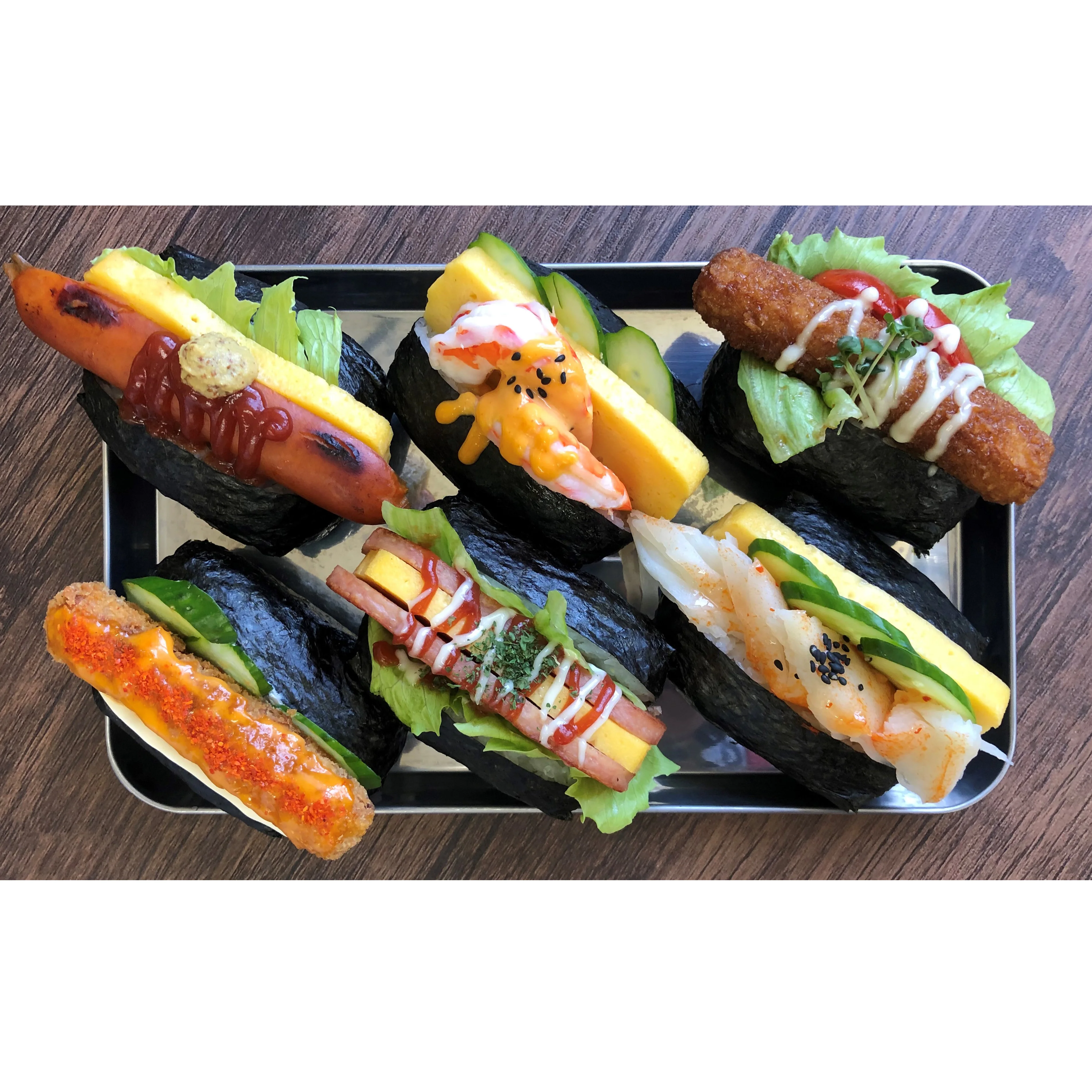 
 Курица, приготовление суши, небольшой размер, рулон яиц, продукт для азиатского рынка  