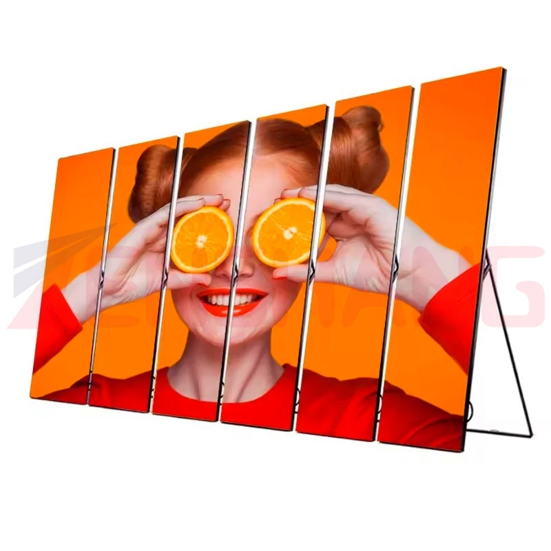 Led Poster Display Standing P1.86 P2 P2.5 Indoor Video Wall Led Screen Display LED Banners Video Wall Board