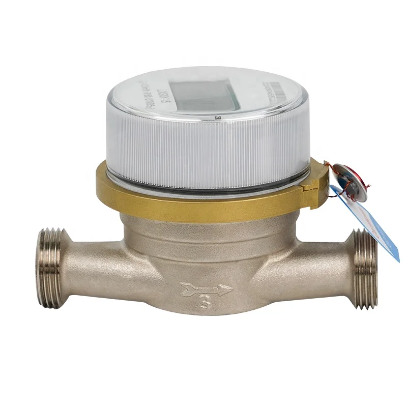 Digital remote single jet class c amr lorawan water meter dn15 brass