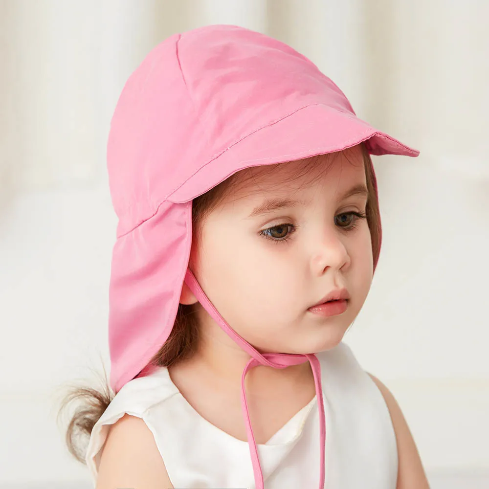 Wholesale high quality summer children hats kids  breathable bandage cute outdoor beach travel sun hat