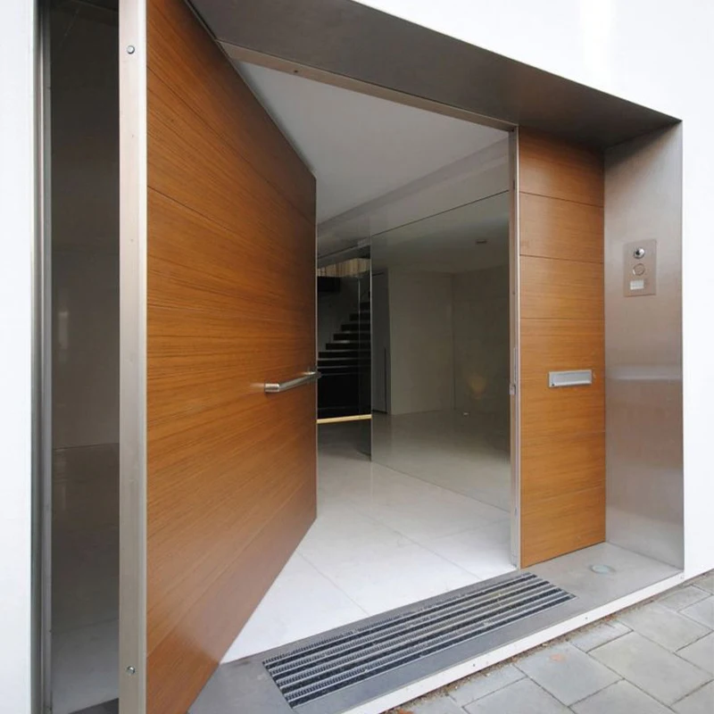 China top manufacturer house villa exterior door usa entrance security pivot gate door