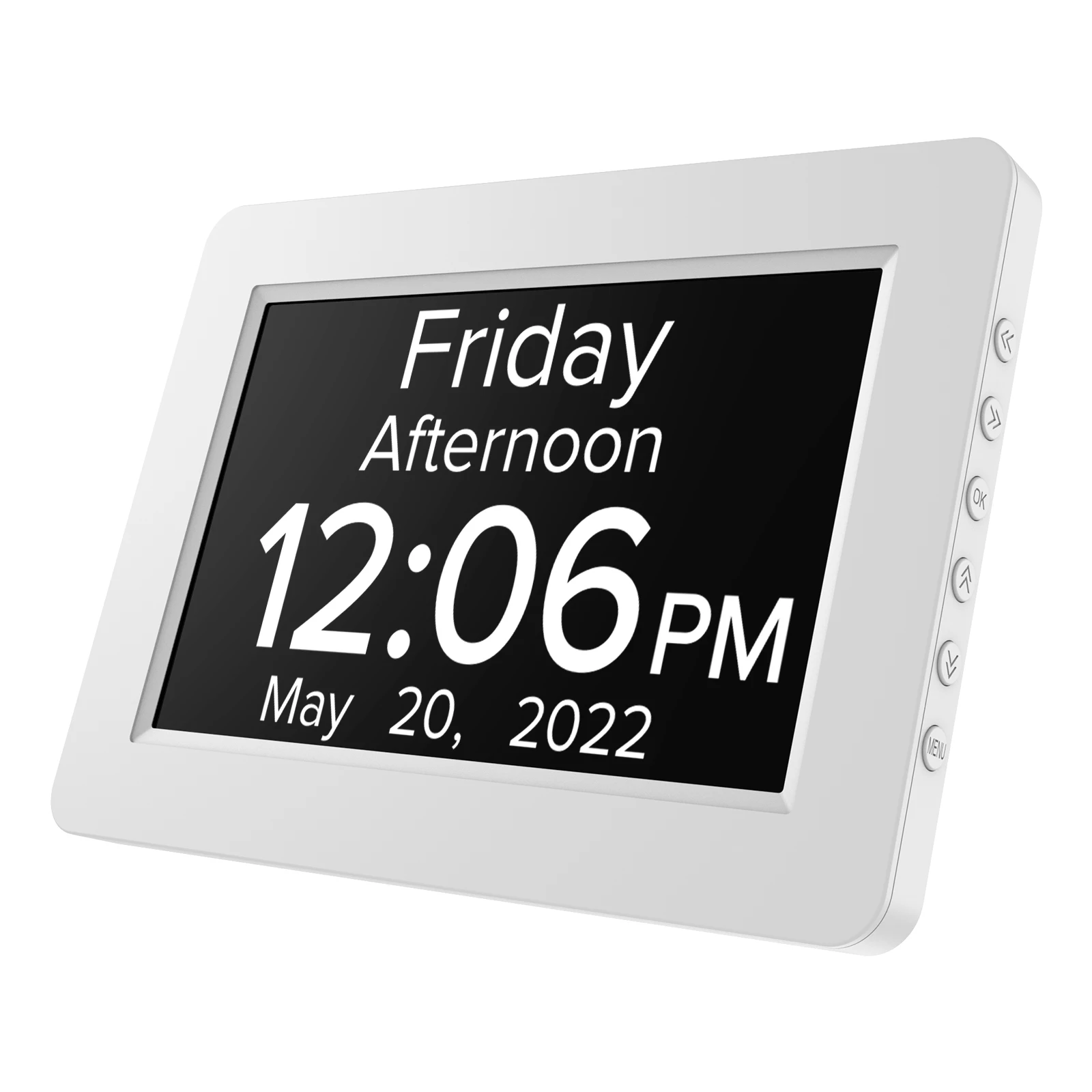 CHEETIE CP047 Desk Auto Dimmable Big Screen 5 Alarm Smart Dementia Calendar Clock for Elderly
