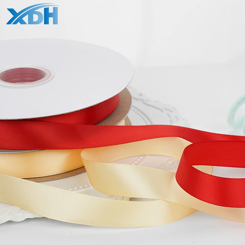 Printed Double Faced Satin Ribbon For Bows Wholesale For Decoration Flowers Ribbons For Wedding