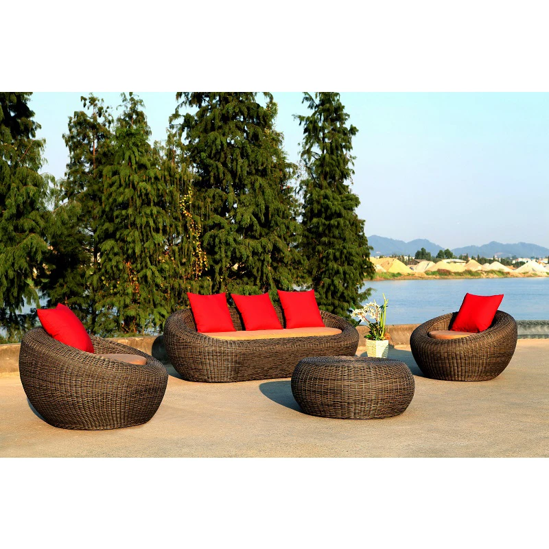 Best Selling Outdoor Furniture Leisure Wicker Rattan Garden Sets Living Room Sofa Patio Sofa Set