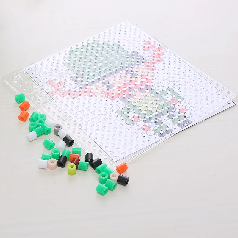 Factory Direct Supply Diy Beads Kit Puzzle Game Ironing Beads Kids Diy Toys 5mm Colorful Perler Hama Beads For Children