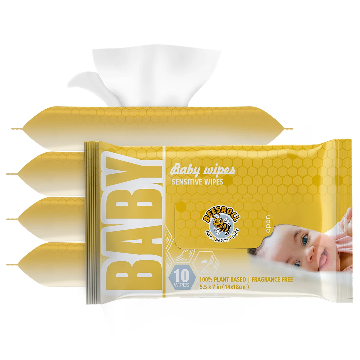 Disposable Baby Wipes Organic Babywipes Sensitive Ph Balance Wipes Baby Wet Wipes Natural Cotton