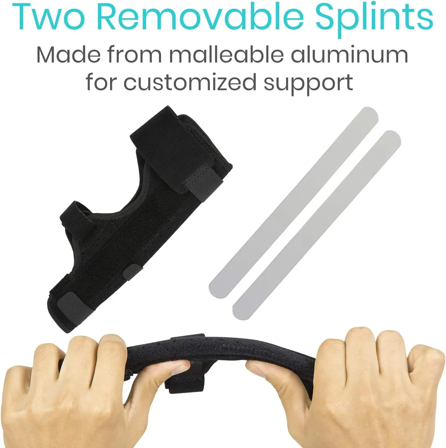Finger Splint Supports Ring  Adjustable Hand Brace for finger Straightening