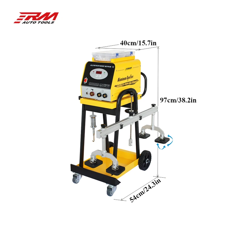 RM aluminium (Al) dent puller machine for car body sheet metal collision repair equipment spot welder