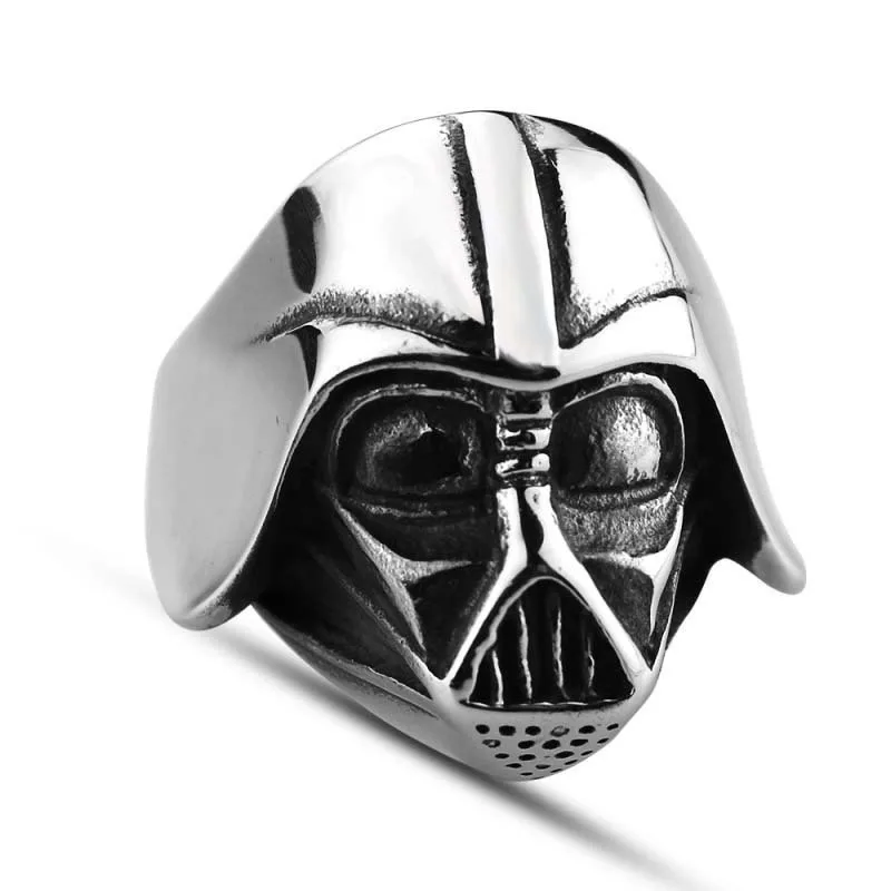 2022 New Arrival Korean Style Student Ring Domineering Single Ring Stainless Steel Skull Ring for Women Men