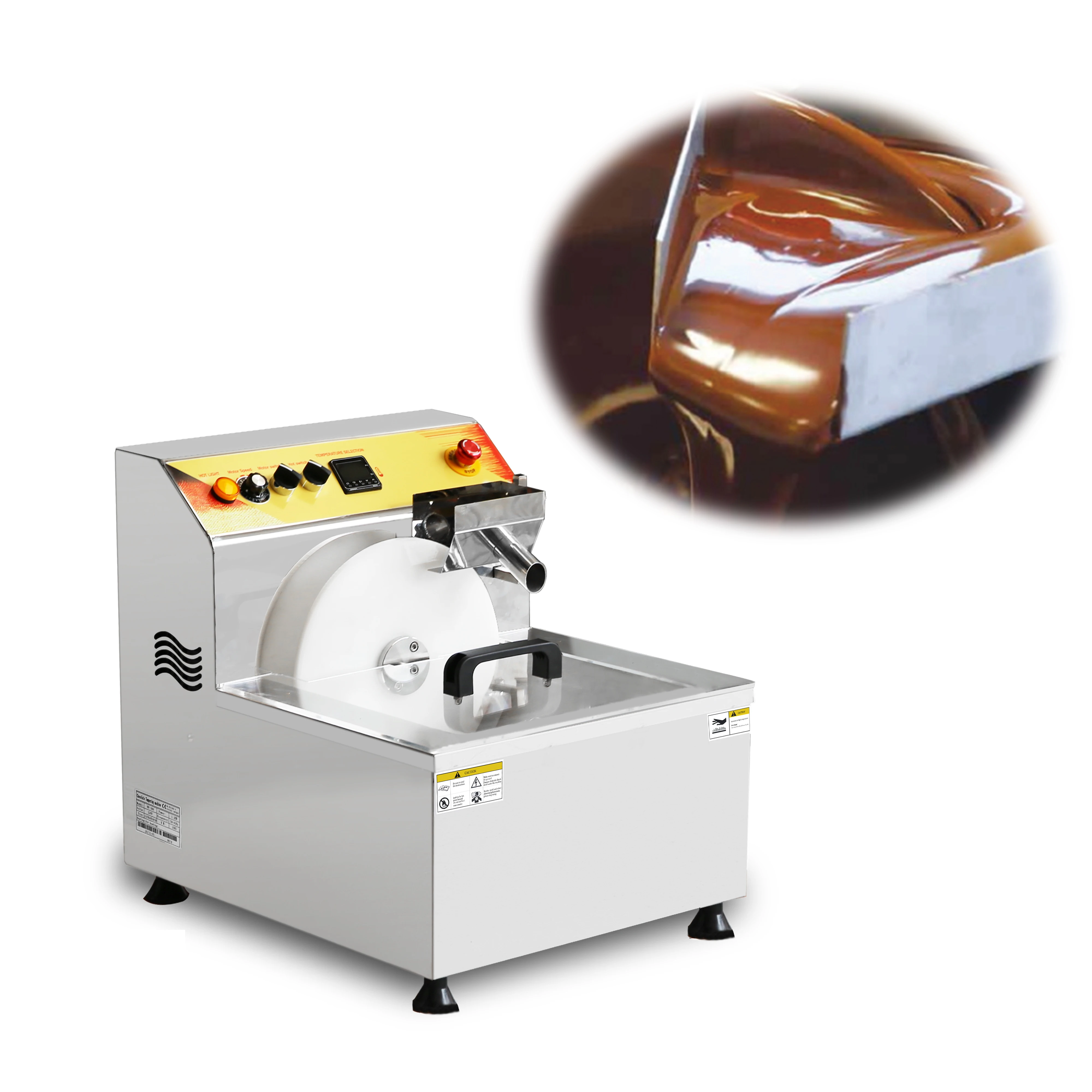 Hot Sale Commercial Stainless Steel Automatic Chocolate Hot Melt Temperature Adjusting Machine Chocolate Melting Pot Equipment
