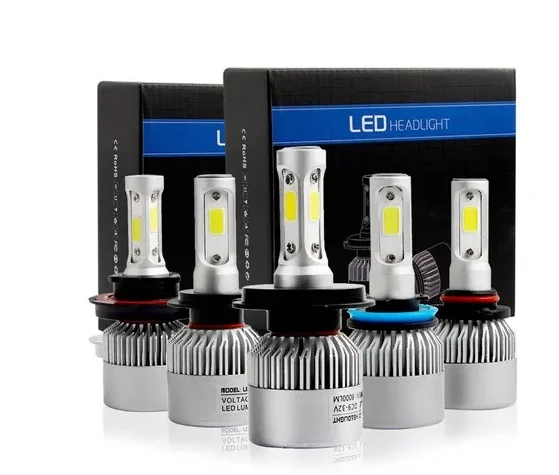 Led Heading Light S2 H4 Cob 36w Led Bulbs 8000lm White Color H1 H3 H7  H11 9005 9006 For Car Headlight Lamp Kit Car Light Lamp