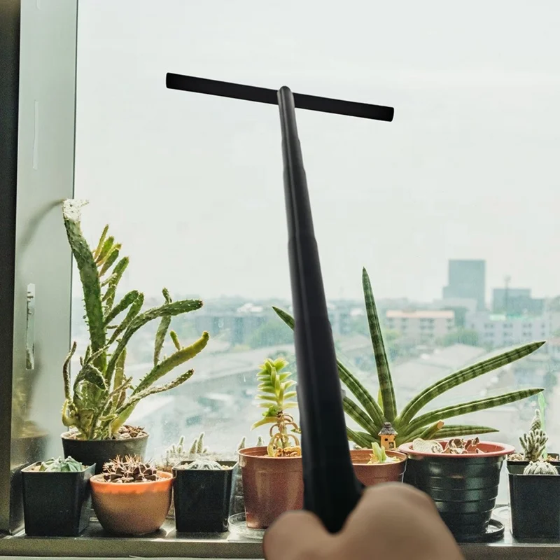 OEM/ODM Retractable Shower Squeegee Customized Silicone Floor Wipers Window Washer Water Blade with Long Handle