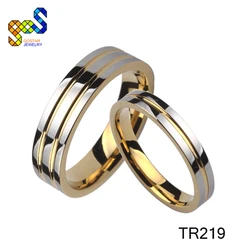 Ювелирные изделия от фабрики Gostar оптовая продажа модное Черное золото вольфрамовое титановое стальное кольцо для мужчин 8