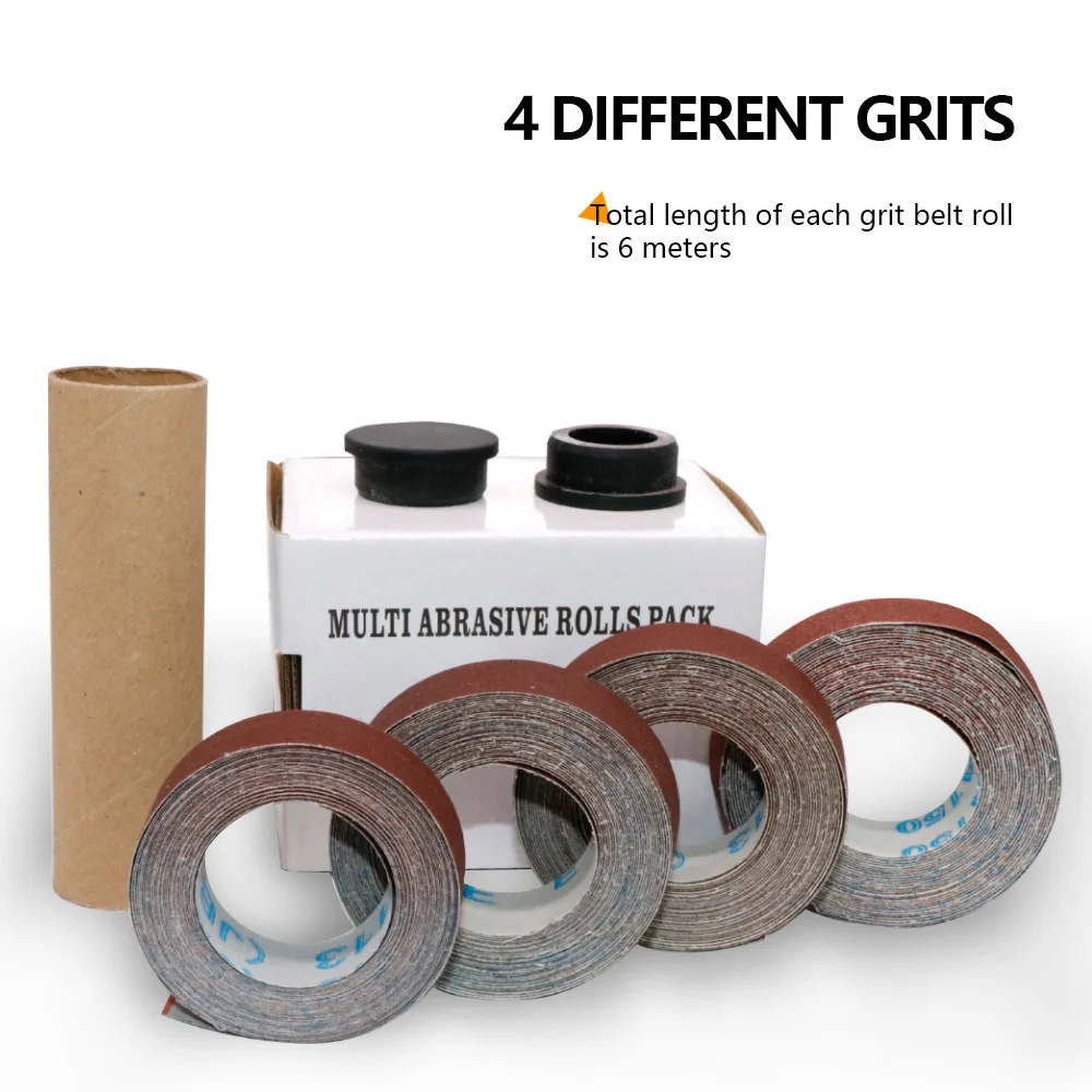 Cross-Border Five-Six-Axis 1inch Sanding Tape 50Mm25Mm Hand-Tearable Soft Cloth Roll 2inch 34inch Sandpaper Abrasive Tools