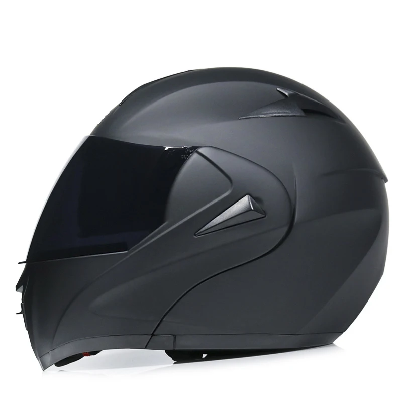 China factory for custom flip up modular helmet with sun glass dual visors
