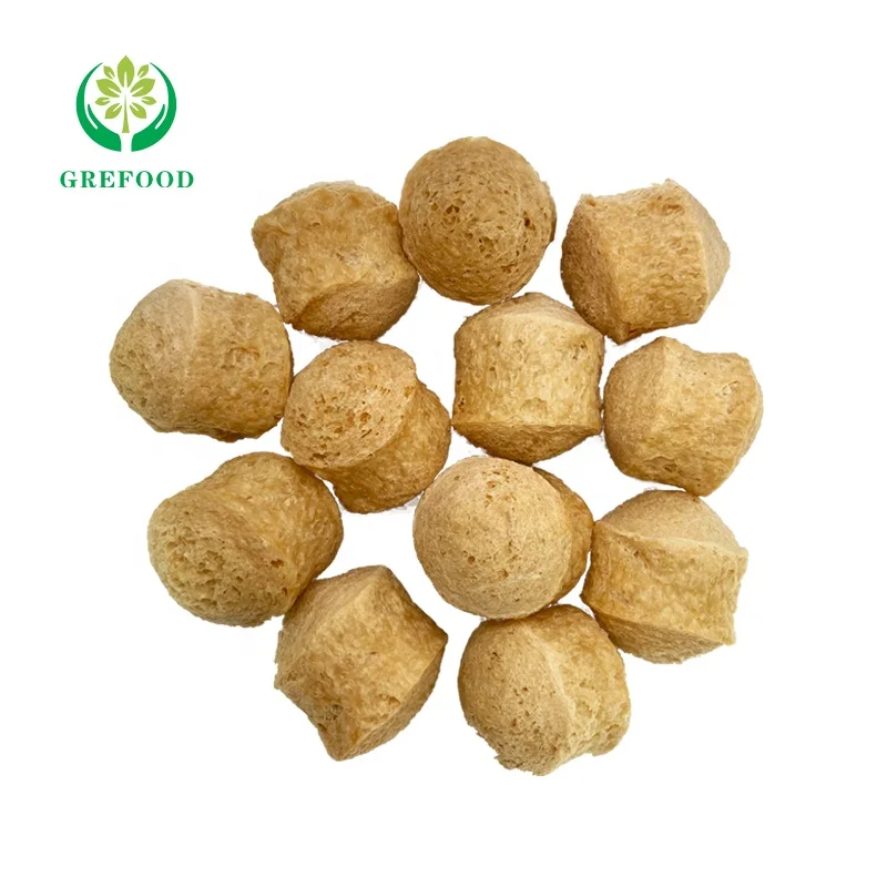 Snack ingredients supply soy protein Healthy soya meat MUI TVP low fat BBQ food high protein textured vegetable protein