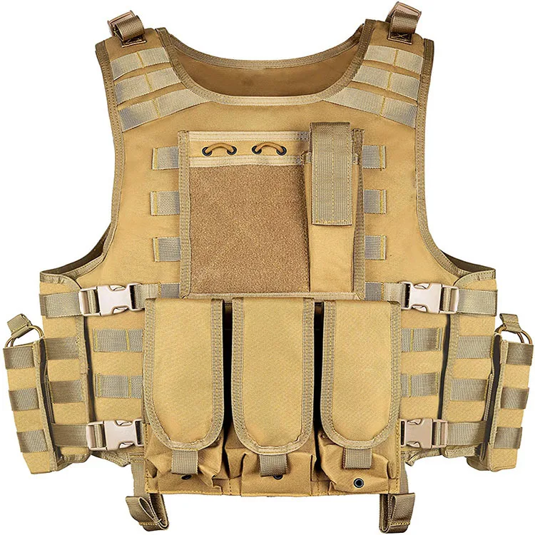 Durable Breathable Heavy Duty Body 10-piece Set Tactical Combat Vest for Outdoor Shooting Cs Game Training