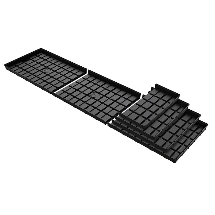  OEM Large HDPE Thermoforming Plastic Black Square Flood And Drain Tray Hydroponic Nursery Fodder Plant Grow