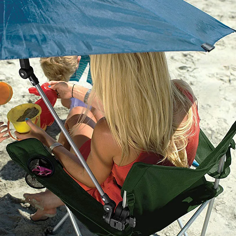 High Quality Suppliers SPF 50+ Fishing Chair beach chair outdoor table revolving Adjustable umbrella with Universal