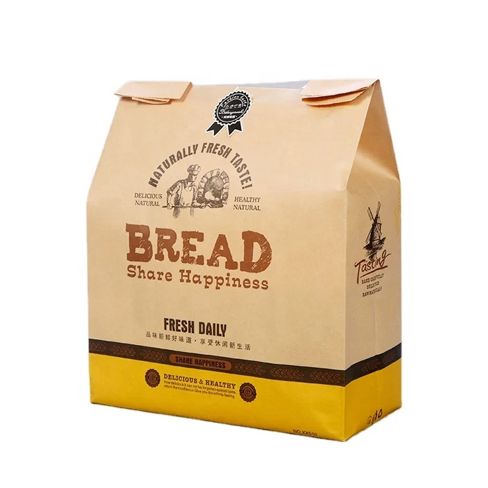 Cookies For Biscuit Bags Wax Small Custom Logo White Food Grade Grease Resistant Coated Lined Snacks French Cookie Paper Bag