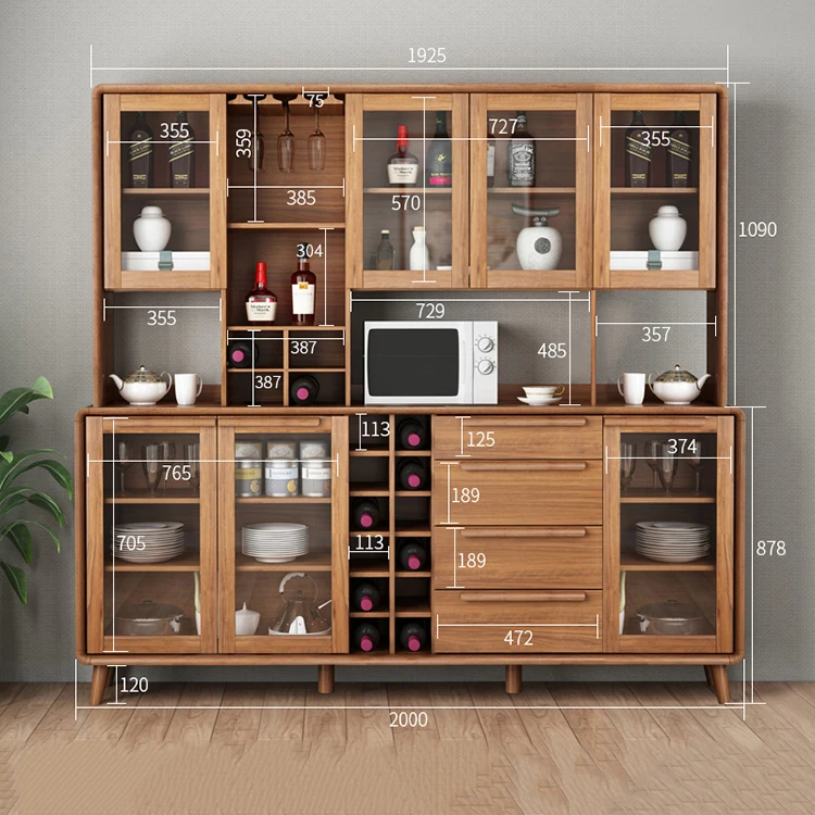 Multifunctional sideboard wine display display cabinet modern minimalist custom sideboard