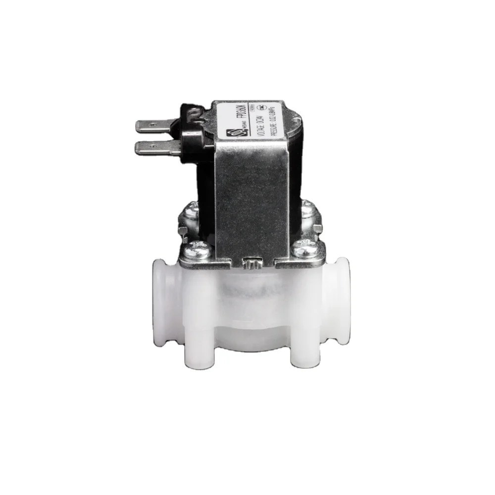 MEISHUO FPD360K food grade plastic 12 volt normally closed mini  1/4 miniature one way solenoid valve