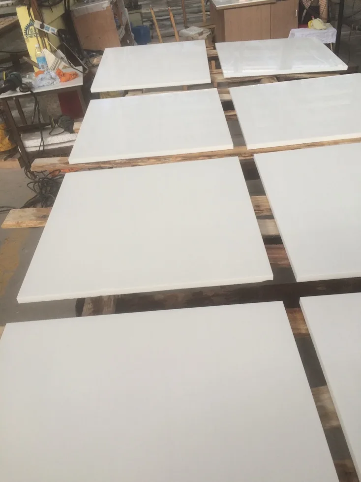 nano glass 3rd generation nano crystal white glass stone Slab