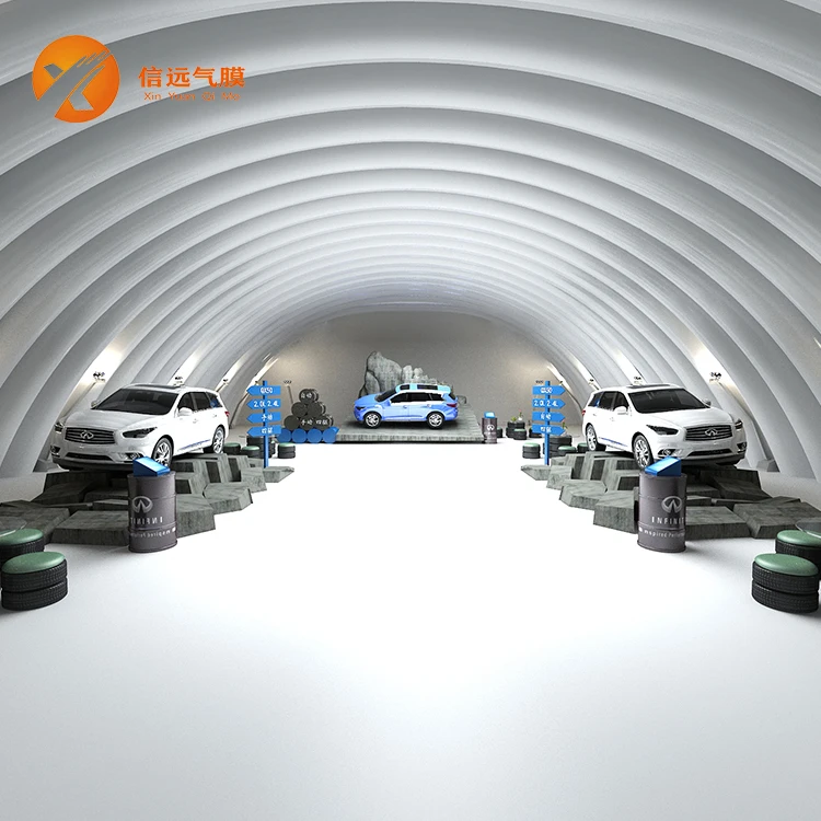 Air rib membrane mobile venue  Air rib membrane exhibition hall Inflatable dome Inflatable structure