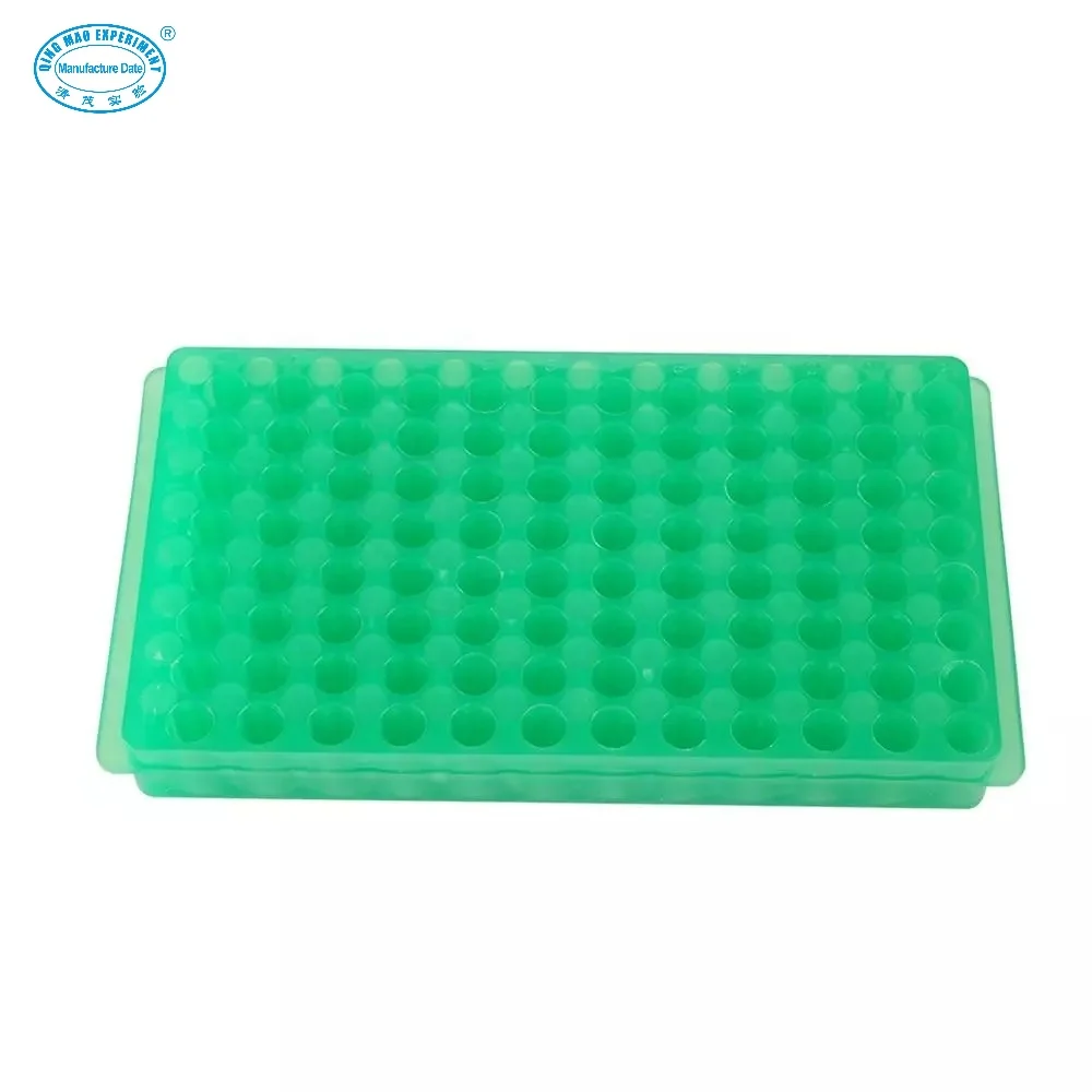 lab use 0.2ml  0.5ml 1.5ml 2ml double side plastic PCR centrifuge test tubes rack tube holder stand 96well