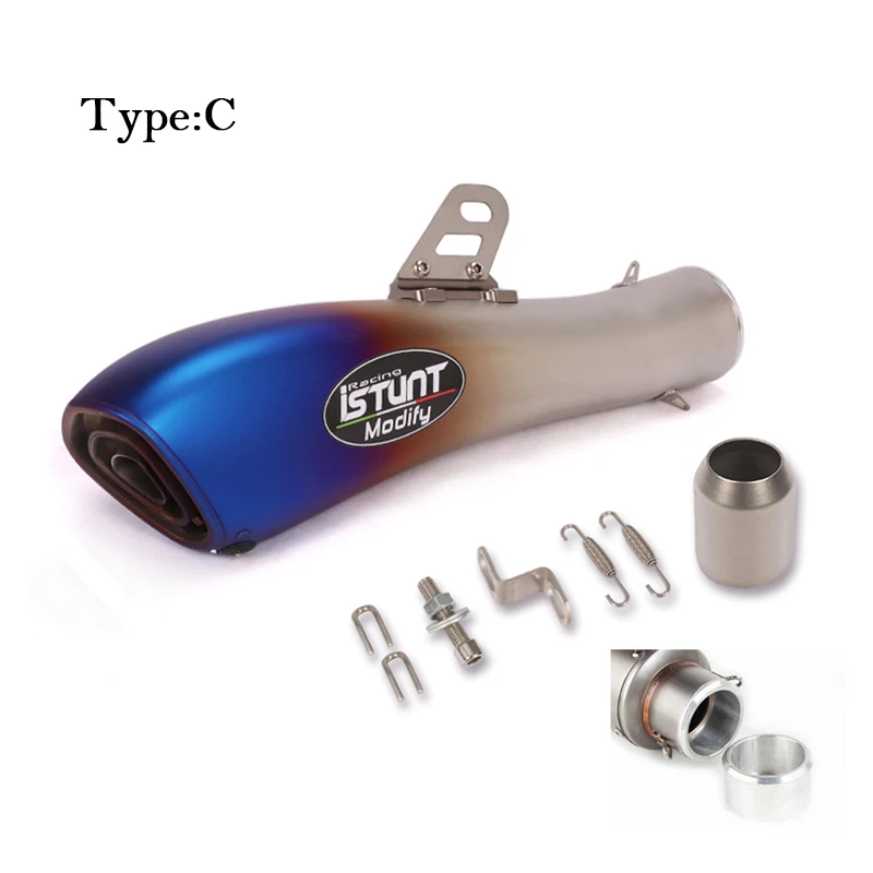 Universal 60mm Modified Motorcycle Exhaust Pipe GP DB Killer Escape Slip on Muffler For YZF R1 R3 R6 CBR500 Z800 XJ6 Mt07 CB400