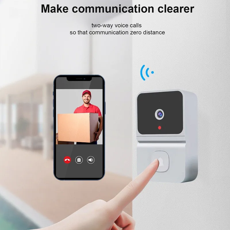 The new intelligent visual doorbell T23 cloud storage wireless wifi household remote low power consumption intercom