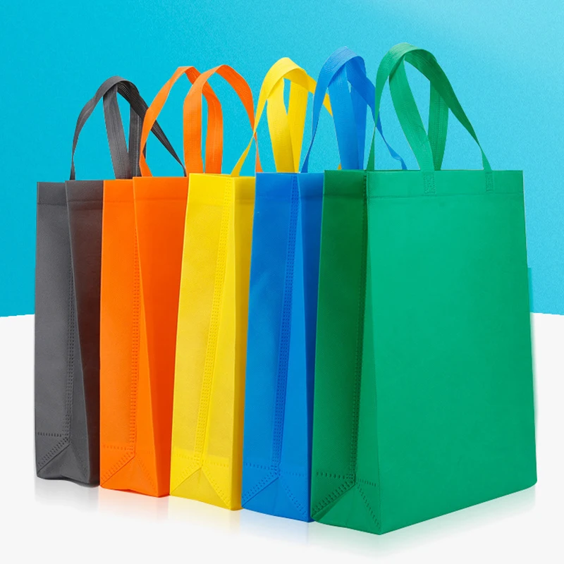 Non Woven Reusable Shopping Bags die cut grocery t-shirt bag recycled eco non woven bag with logo