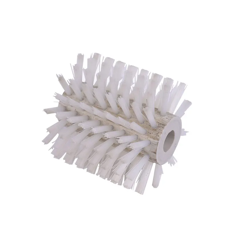 Grinding Brush Roller, Polishing of Industrial Brush Roller with Round Hollow Brush Wheel, Nylon Bristle