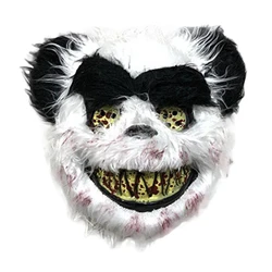 2021 New Halloween Masquerade Evil Bloody Rabbit Teddy Bear Cosplay Horror Mask For Kids Adults Easter Props Family Party Plush