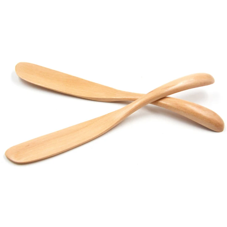 
Multipurpose Kitchen Flatware Wooden Classic Tableware Mini Cheese Cream Jam Toast Peanut Butter Spreader Knife 