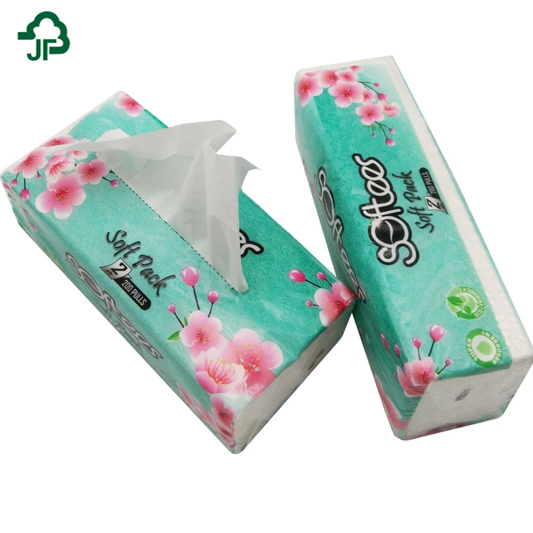 Support Custom High Quality Soft Pack Facial Tissue Paper