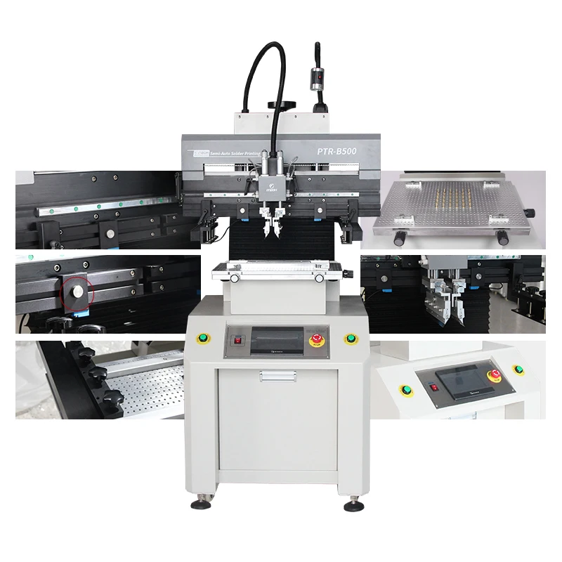 AC220V semi-auto pcb printing machine Smt Solder Paste Stencil Screen printing machine for smt pcb production line