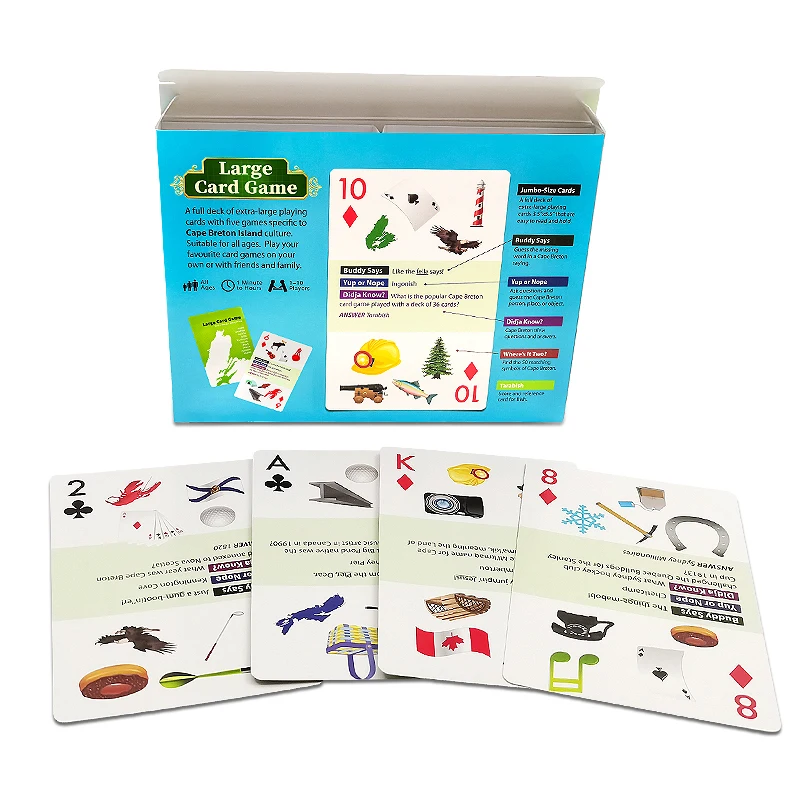 Wholesale High Quality Giant Jumbo Large Playing Cards Game Customization