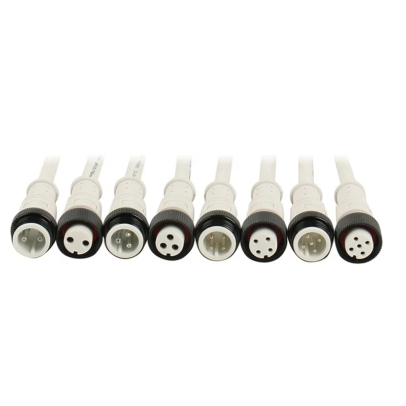Factory price IP 67 IP68 2 pin 3 pin 4pin 5pin Waterproof male female cable connector