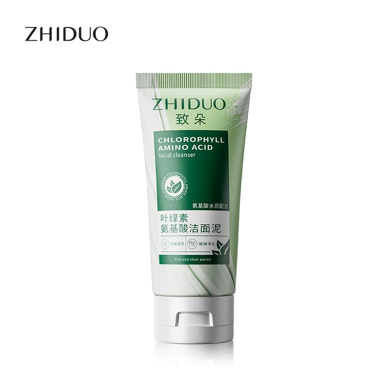 OEM ODM ZHIDUO Private Label Oem Oil Free Facial Cleanser Anti Acne Organic Amino Acid Face Wash for All Skin