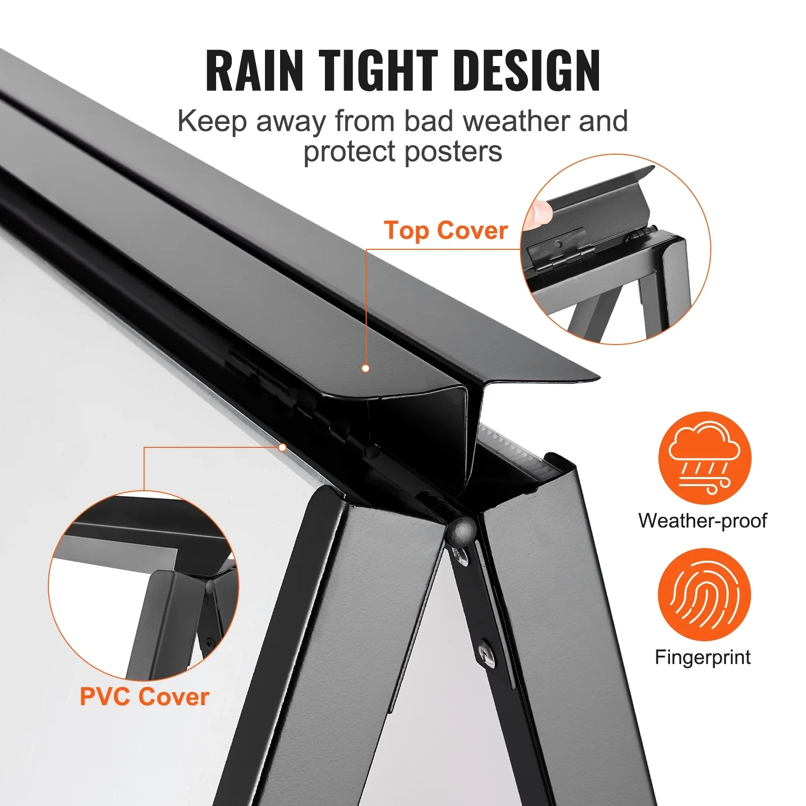 High Quality Poster board snap frame pavement sign,A-frame poster stand 24x36